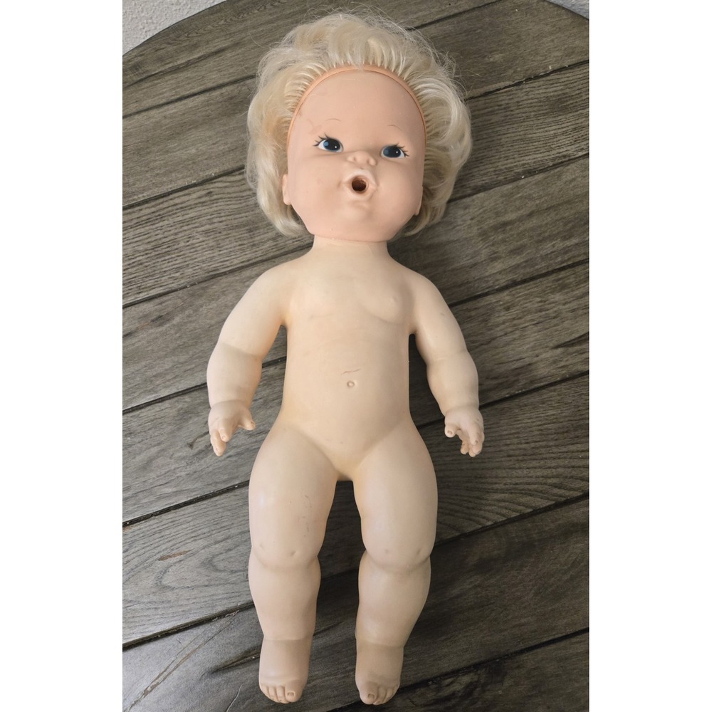Vintage 1973 Kenner Original Baby Alive 16" Vinyl Doll Blue Eyes NOT WORKING - Picture 14 of 15